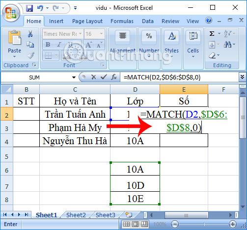 ฟังก์ชัน Match ใน Excel: วิธีใช้ฟังก์ชัน Match พร้อมตัวอย่าง