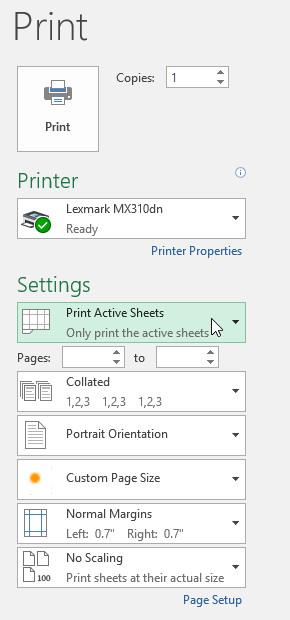 Excel 2016 - レッスン 12: Excel でページの書式設定とスプレッドシートの印刷を行う