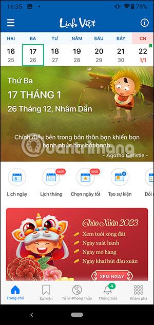 Calendrier vietnamien - Calendrier perpétuel 2023 9.1.1