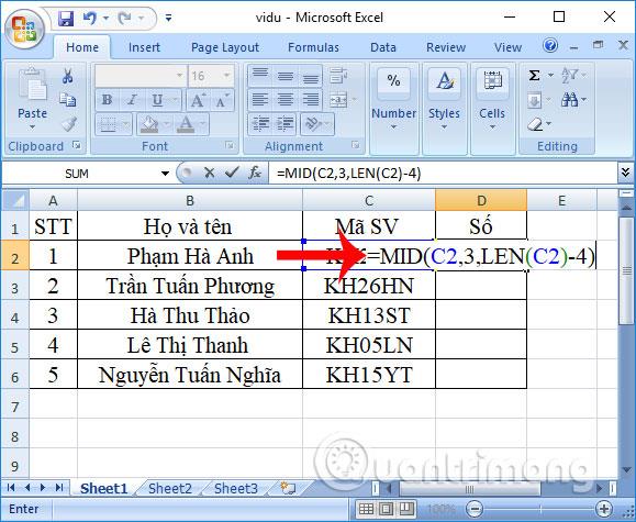Fonction LEN dans Excel : Fonction pour obtenir la longueur d'une chaîne