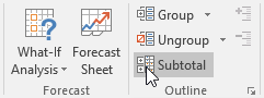 Excel 2019 (Partea 20): Grupuri și Subtotaluri