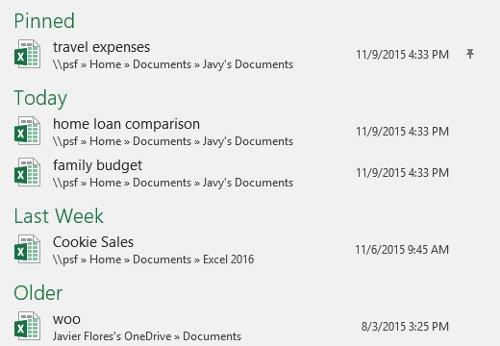 Excel 2016 - 第 3 課：如何建立新電子表格和開啟現有電子表格