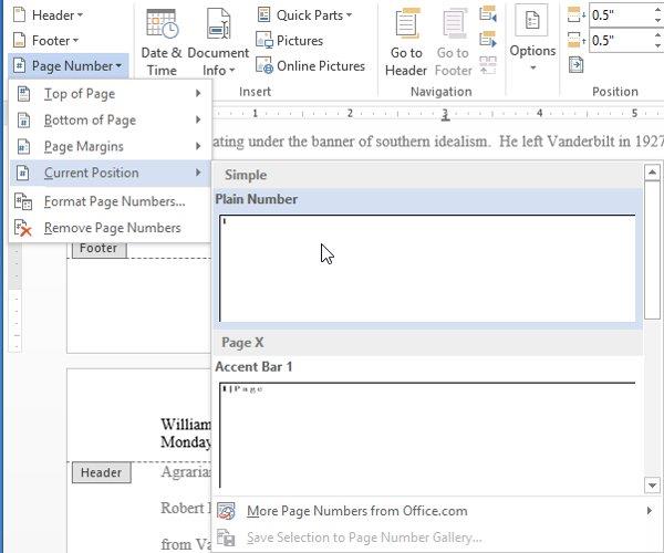 Vollständiger Leitfaden zu Word 2013 (Teil 14): Seitentitel, Fußzeilen und Seitennummerierung