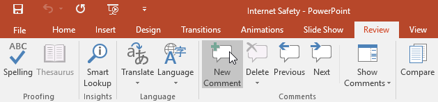 PowerPoint 2016: Sunum incelemesi