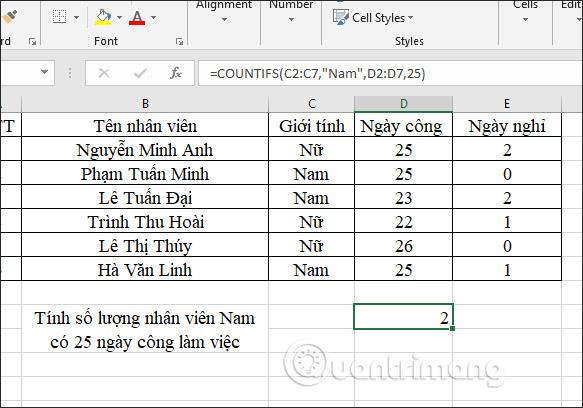 Fungsi COUNTIFS, cara menggunakan fungsi kiraan sel mengikut berbilang syarat dalam Excel