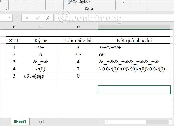 ExcelでのREPT関数の使い方