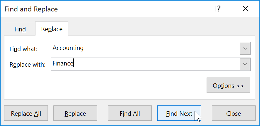 Excel 2019 (Partea 9): funcția Găsește și înlocuiește