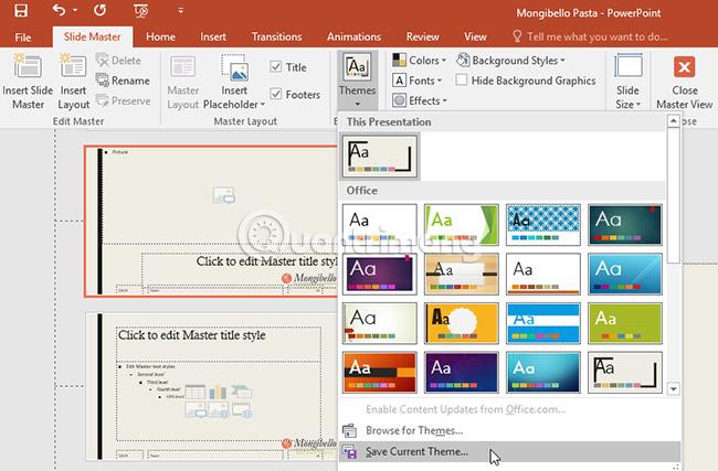 PowerPoint 2016: obtenga más información sobre la vista Patrón de diapositivas