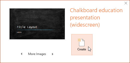 PowerPoint 2019 (ตอนที่ 2): สร้างและเปิดงานนำเสนอ
