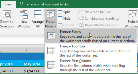 Excel 2019 (Parte 17): congelar filas/columnas y ver opciones