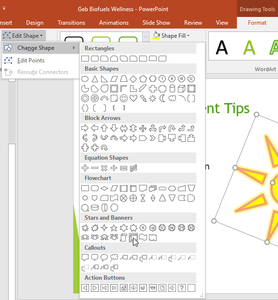 PowerPoint 2019 (ตอนที่ 16): รูปร่าง