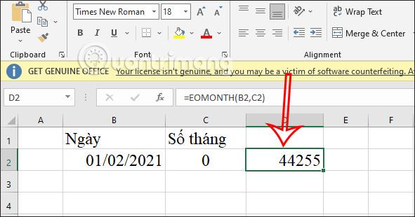 Fonction Excel EOMONTH, comment utiliser la fonction EOMONTH