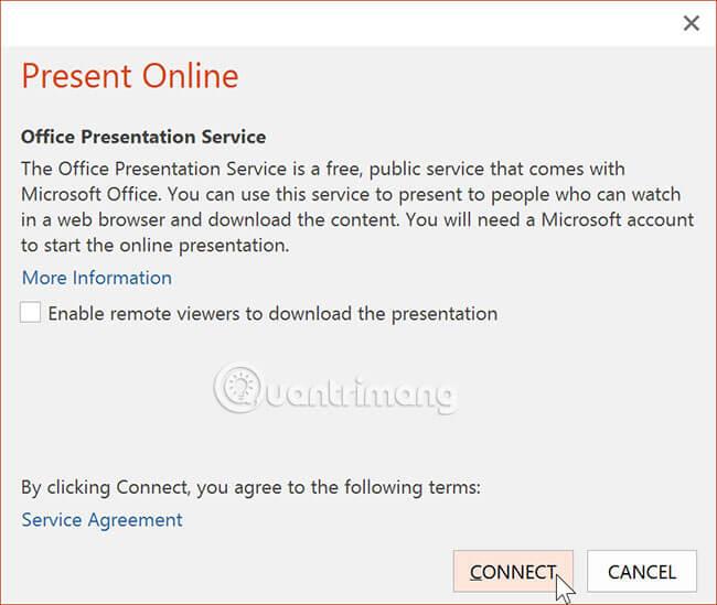 PowerPoint 2016: مشاركة العروض التقديمية عبر الإنترنت