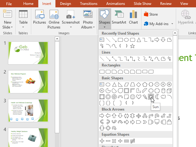 PowerPoint 2019 (Partea 16): Forme