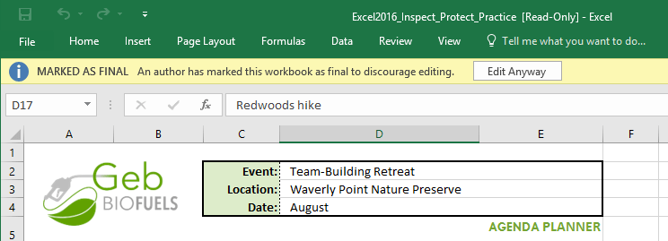 Excel 2019 (Teil 25): Arbeitsmappen prüfen und schützen