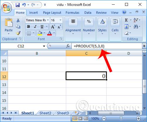 วิธีใช้ฟังก์ชันการคูณ (ฟังก์ชัน PRODUCT) ใน Excel