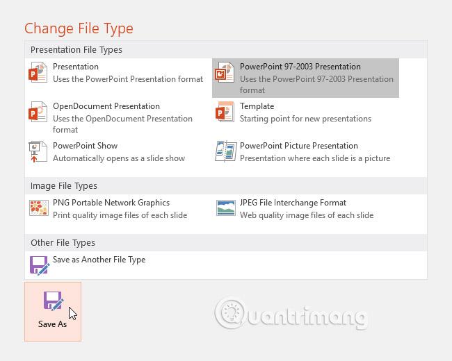 PowerPoint 2016: Cara menyimpan pembentangan