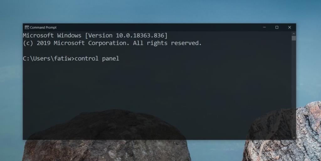 Cómo abrir el Panel de control en Windows 10