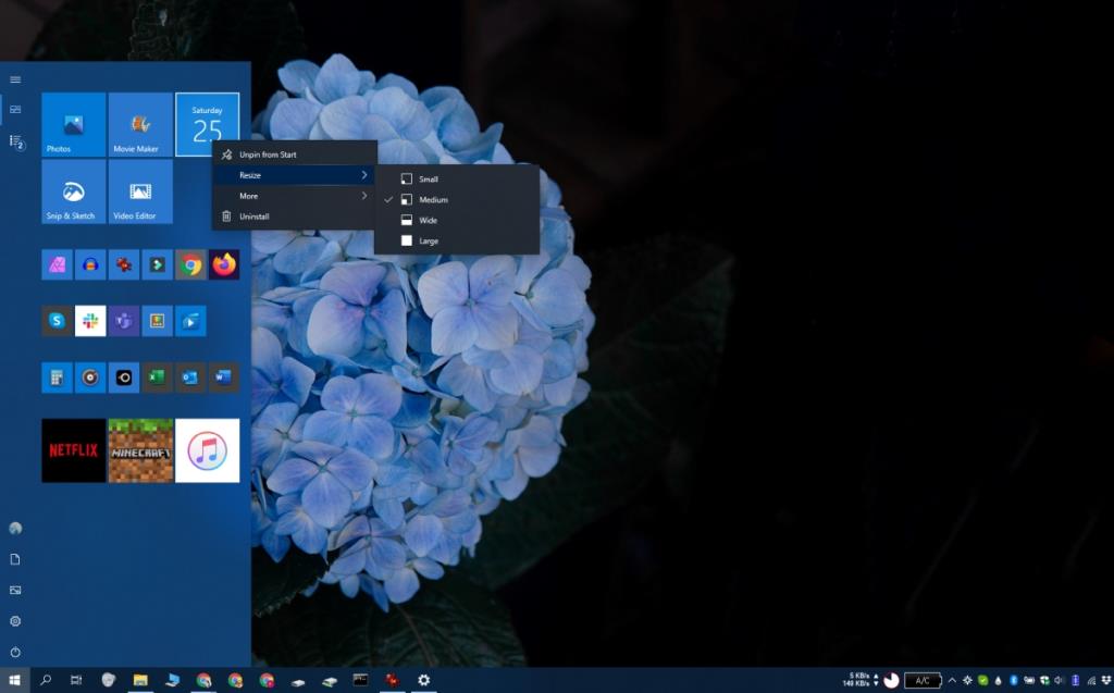 Cara mengubah menu Mulai Windows 10