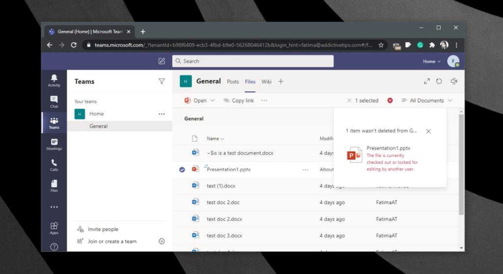 Microsoft Teams Tidak Dapat Menghapus File (DIPERBAIKI)