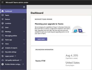 Cách truy cập Trung tâm quản trị Microsoft Teams