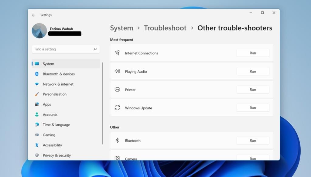 Come eseguire uno strumento di risoluzione dei problemi in Windows 11