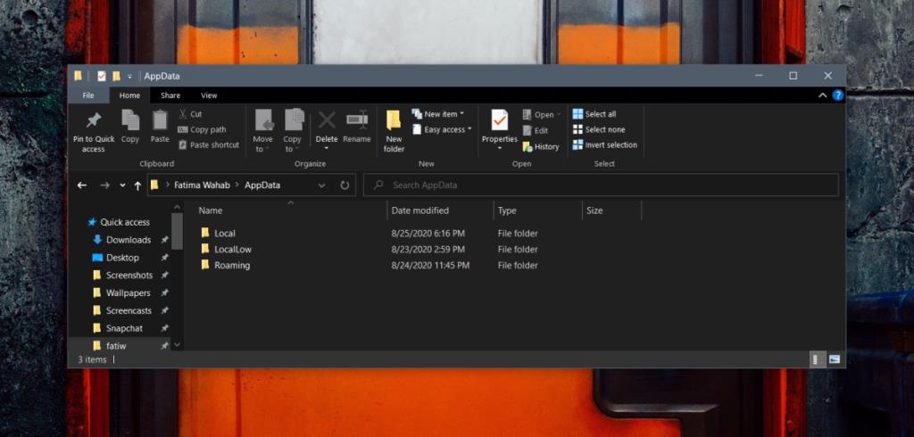 Bagaimana untuk mengalihkan folder AppData pada Windows 10