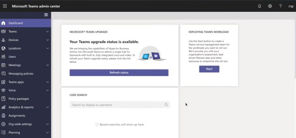 Jak uzyskać dostęp do centrum administracyjnego Microsoft Teams