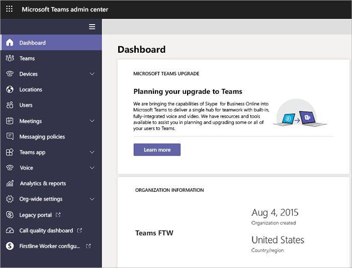 Jak uzyskać dostęp do centrum administracyjnego Microsoft Teams