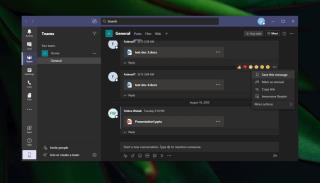 Hoe berichten op te slaan/op te slaan in Microsoft Teams