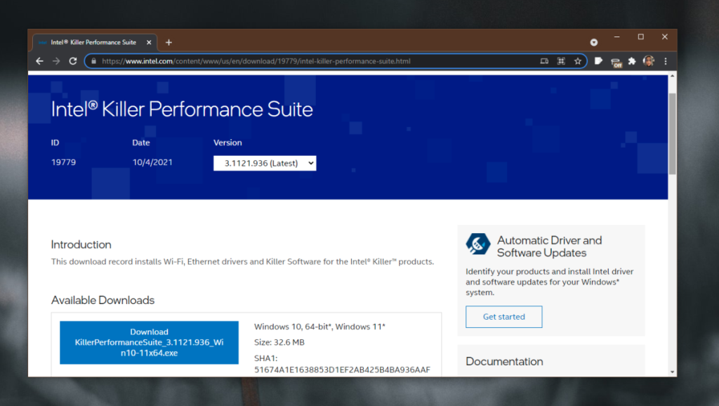 Wat is de Intel killer-netwerksoftware op Windows 11?