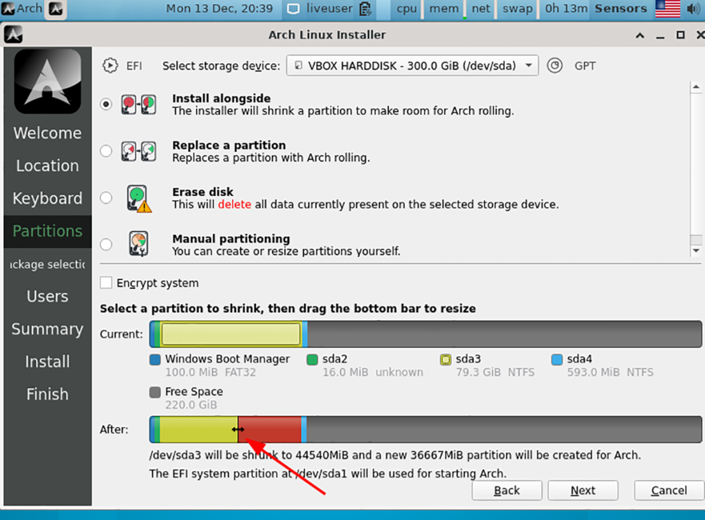 Arch Linux en Windows 11 dual-booten