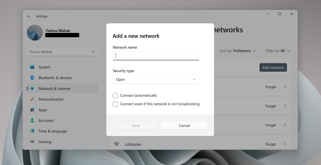 Cara bergabung dengan jaringan WiFi di Windows 11