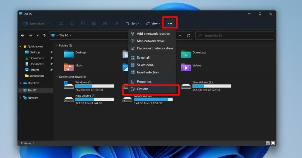 Jak otworzyć opcje folderów w systemie Windows 11?
