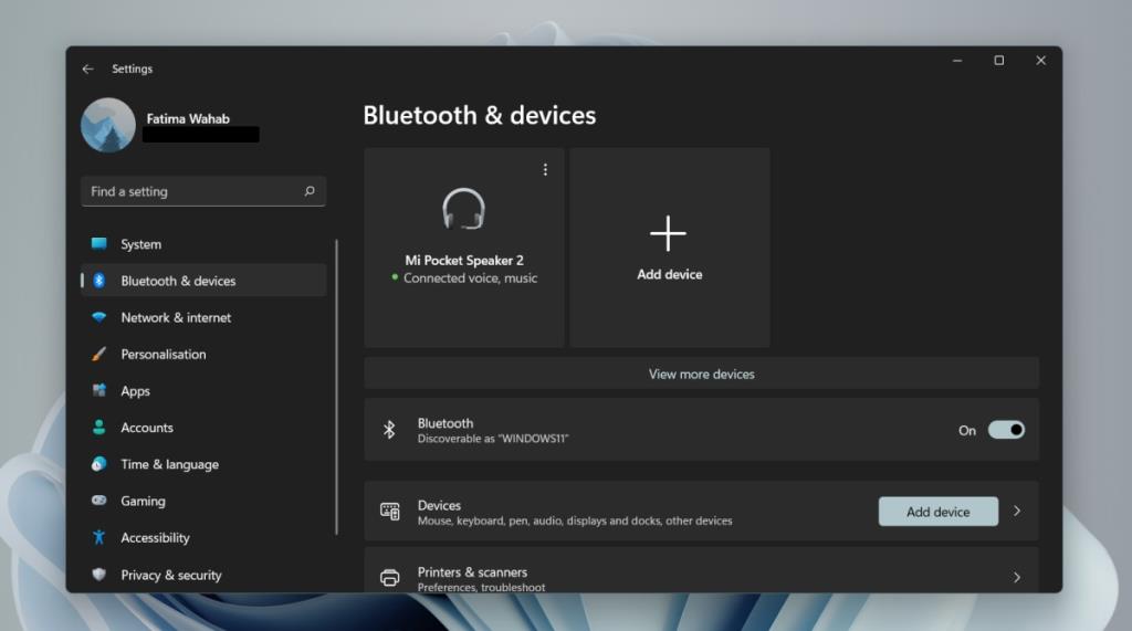 Cum să redenumești dispozitivul Bluetooth pe Windows 11