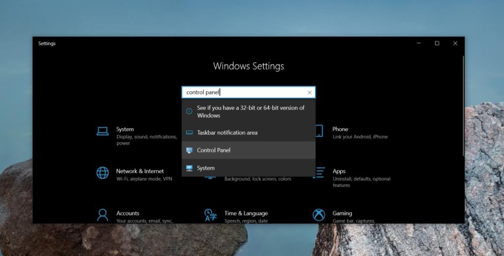 Cách mở Control Panel trên Windows 10