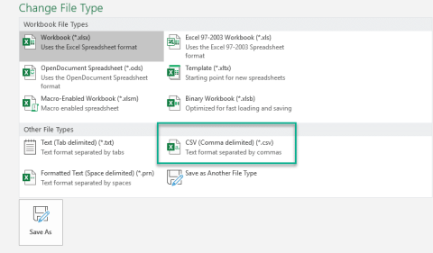 如何導出 Excel 2019 / 365 電子表格並另存為 CSV？