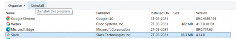 컴퓨터와 안드로이드 폰에서 Slack 애플리케이션을 제거하는 방법은 무엇입니까?