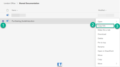 Outlook 메일 및 회의에서 Microsoft Teams의 파일을 공유하는 방법은 무엇입니까?