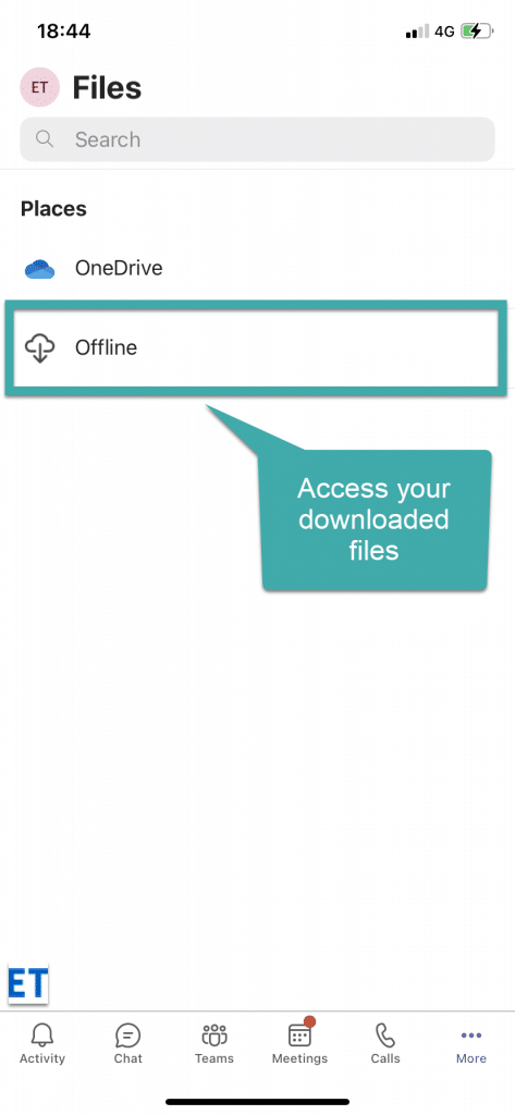 Wie kann ich Dateien in Microsoft Teams für iPad und iPhone herunterladen und freigeben?