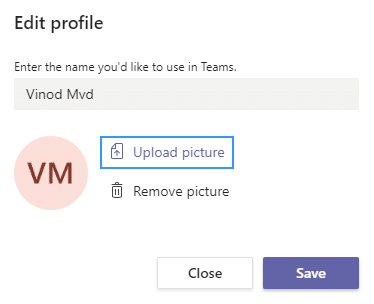Nu îmi pot schimba fotografia de profil în Teams, ce să fac?