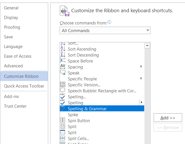 Bagaimana cara menghidupkan dan mematikan pemeriksa ejaan di Outlook dan Microsoft Word?