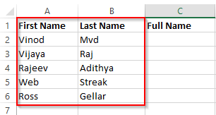 Excel 2016/365/2019で2つ以上のセルまたは列を組み合わせる方法は？