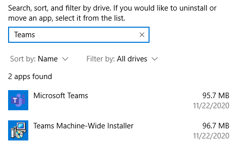 제거 후 Microsoft Teams가 자체적으로 다시 설치되지 않도록 하는 방법은 무엇입니까?