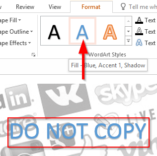 Bagaimana cara menyematkan tanda air di spreadsheet Excel dan presentasi PowerPoint Office 2016/2019?