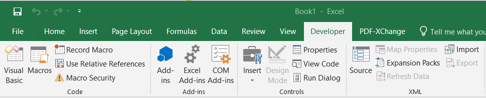 Hoe het ontwikkelaarstabblad in Excel, Outlook en Word 2019 / 365 weergeven?