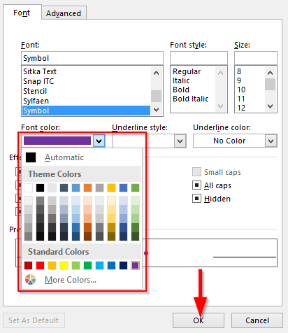 ¿Cómo modificar el coloreado de viñetas en Word?