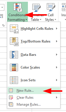 Excel 2016で代替の行または列を自動的に強調表示するにはどうすればよいですか？