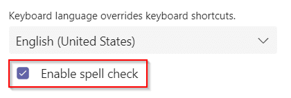 Hoe automatisch de spellingcontrole in Teams-chat?