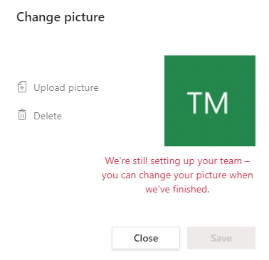 Microsoft Teams: kan de standaardafbeelding van mijn team en kanaal niet wijzigen.